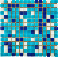Мозаика стеклянная Aquaviva Bahama темная A20N(1)+A08N(2)+A07N(2)+C63N(5)